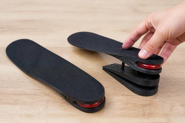 Adjustable height increase insoles for everyday height boost