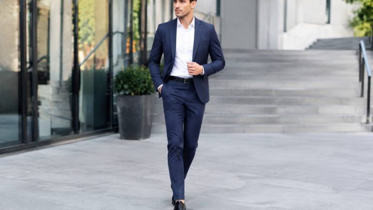 How to wear black shoes and blue pants with confidence