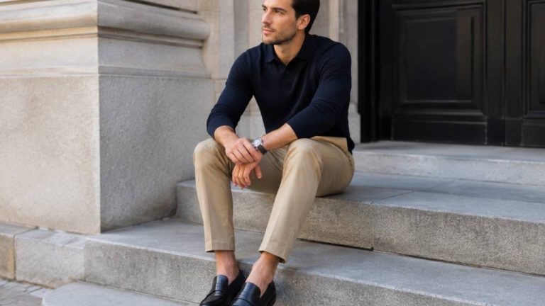 Black loafers with khakis: how to style this timeless combination