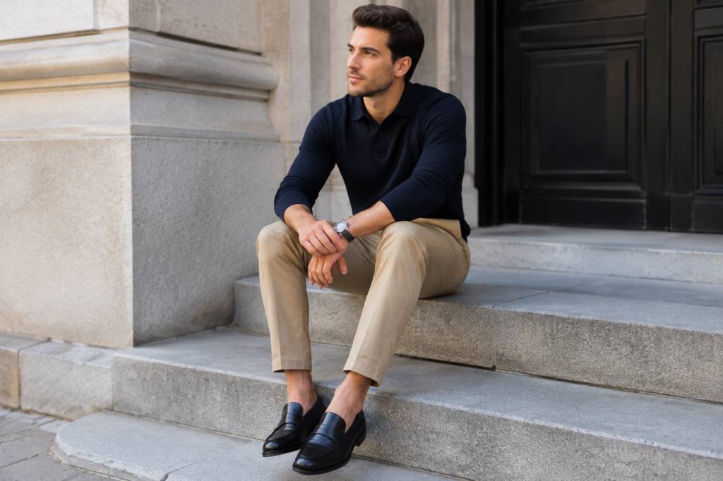 Black loafers with khakis: how to style this timeless combination