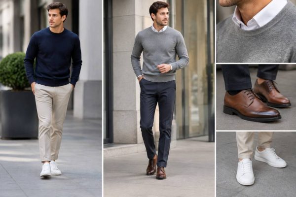 How to style altered sweaters with elevator shoes