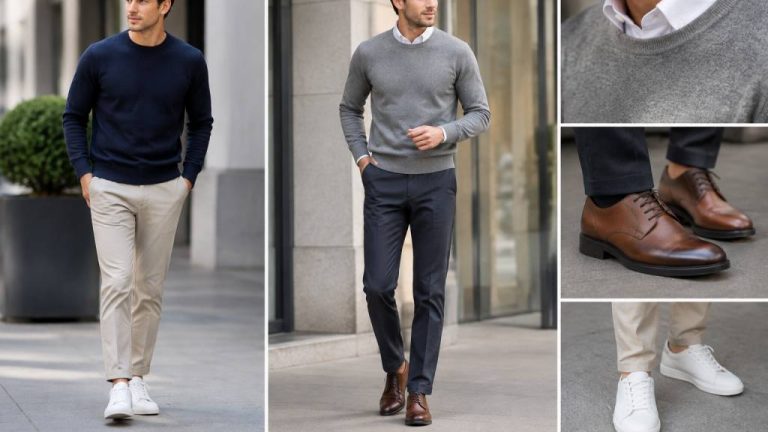 How to style altered sweaters with elevator shoes