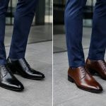 Black or brown shoes with navy pants: how to choose the right pair
