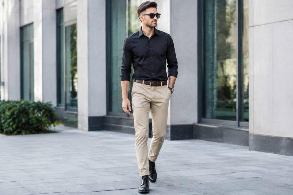 Black shoes with khaki pants: how to create a stylish outfit