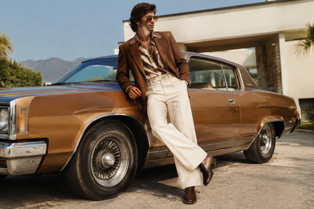 How to create a 70's preppy style with elevator shoes